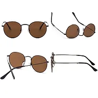 Fabulous Brown Metal UV Protected Sunglasses For Men-thumb3