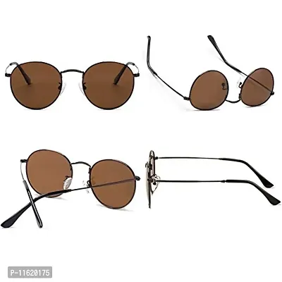 Fabulous Brown Metal UV Protected Sunglasses For Men-thumb4