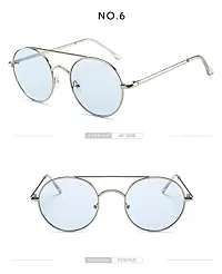 Fabulous Blue Metal UV Protected Sunglasses For Men-thumb1