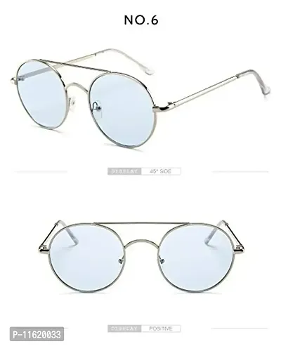 Fabulous Blue Metal UV Protected Sunglasses For Men-thumb2