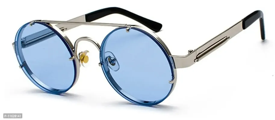 Fabulous Blue Metal UV Protected Sunglasses For Men