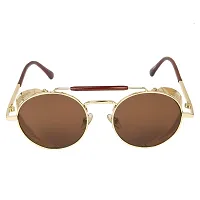 Fabulous Brown Metal UV Protected Sunglasses For Men-thumb1