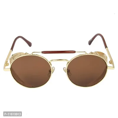 Fabulous Brown Metal UV Protected Sunglasses For Men-thumb2