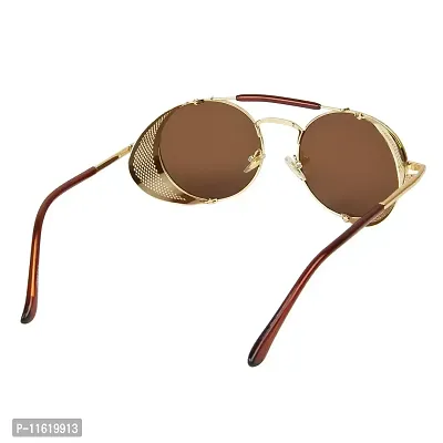 Fabulous Brown Metal UV Protected Sunglasses For Men-thumb5