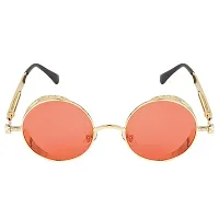 Modern Red Metal Sunglasses-thumb1