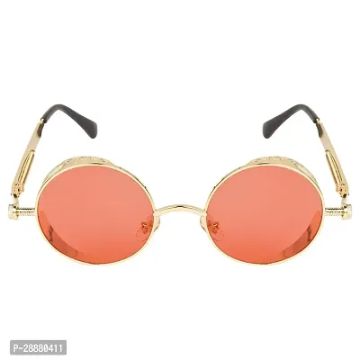 Modern Red Metal Sunglasses-thumb2