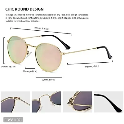 Stylish Metal Silver Oval Sunglasses For Women-thumb3