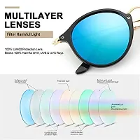 Fabulous Blue Plastic UV Protected Sunglasses For Men-thumb4