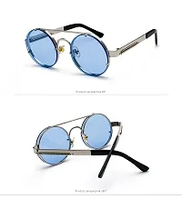 Fabulous Blue Metal UV Protected Sunglasses For Men-thumb2