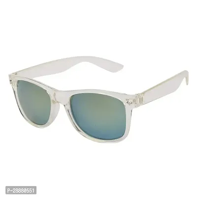 Modern Silver Plastic Sunglasses-thumb0