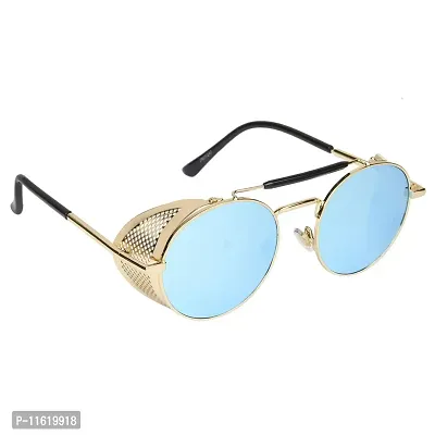 Fabulous Blue Metal UV Protected Sunglasses For Men-thumb3