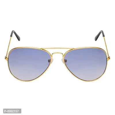 Arzonai Classic Aviator Shape Golden-Blue UV Protection Sunglasses For Men  Women [MA-008-S8 ]-thumb3