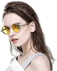 Fabulous Yellow Metal UV Protected Sunglasses For Men-thumb3