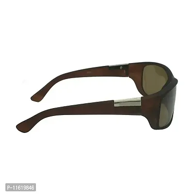 Fabulous Brown Plastic UV Protected Sunglasses For Men-thumb4