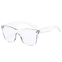 Fabulous White Plastic UV Protected Sunglasses For Men-thumb2