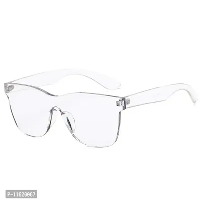 Fabulous White Plastic UV Protected Sunglasses For Men-thumb3