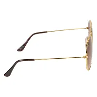 Arzonai Classic Aviator Shape Golden-Brown UV Protection Sunglasses For Men  Women [MA-008-S6 ]-thumb3