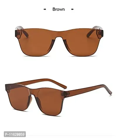 Fabulous Brown Plastic UV Protected Sunglasses For Men-thumb2