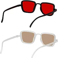 Modern Multicoloured Plastic Sunglasses Pack Of 2-thumb3