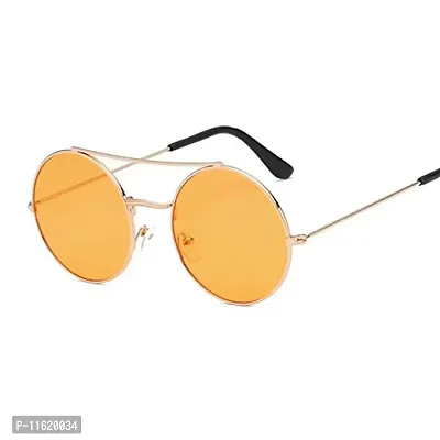 Fabulous Orange Metal UV Protected Sunglasses For Men-thumb0