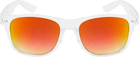 Modern Orange Plastic Sunglasses-thumb2