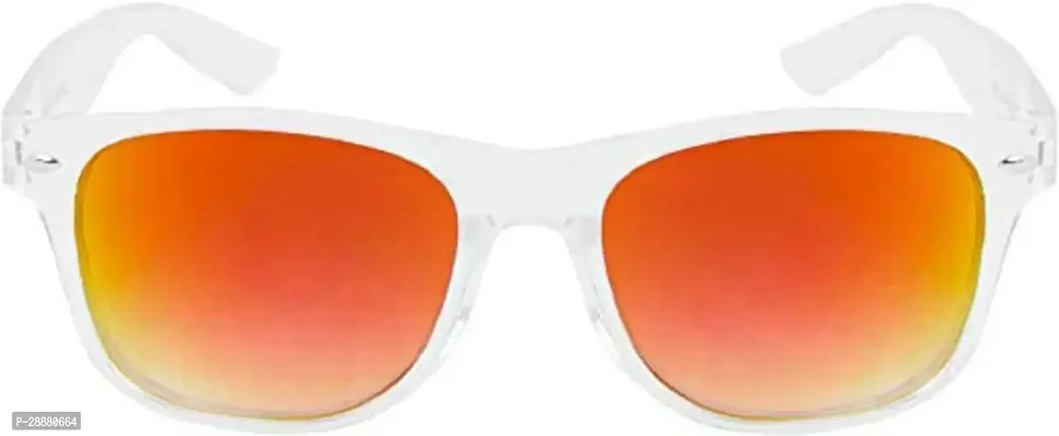 Modern Orange Plastic Sunglasses-thumb3