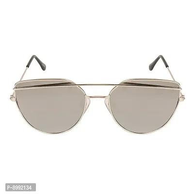Arzonai Hayes Retro Square Shape Silver-Silver Mirrored UV Protection Sunglasses For Men  Women [MA-034-S2 ]-thumb3
