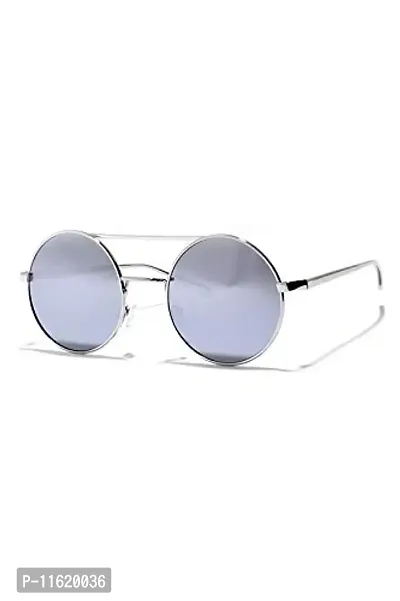 Fabulous Silver Metal UV Protected Sunglasses For Men-thumb0