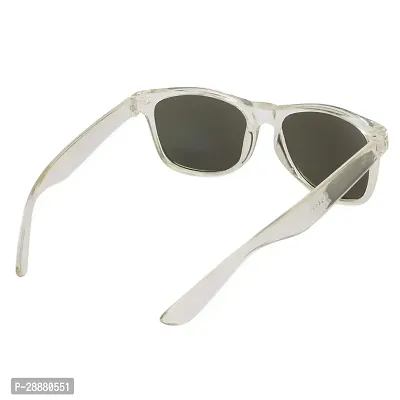 Modern Silver Plastic Sunglasses-thumb5