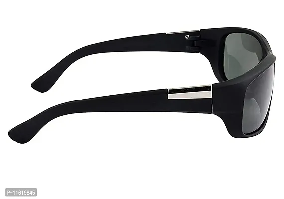 Fabulous Black Plastic UV Protected Sunglasses For Men-thumb3