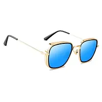 Modern Multicoloured Metal Sunglasses Pack Of 2-thumb3