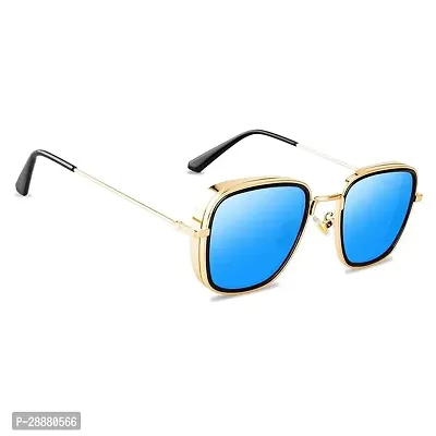 Modern Multicoloured Metal Sunglasses Pack Of 2-thumb4