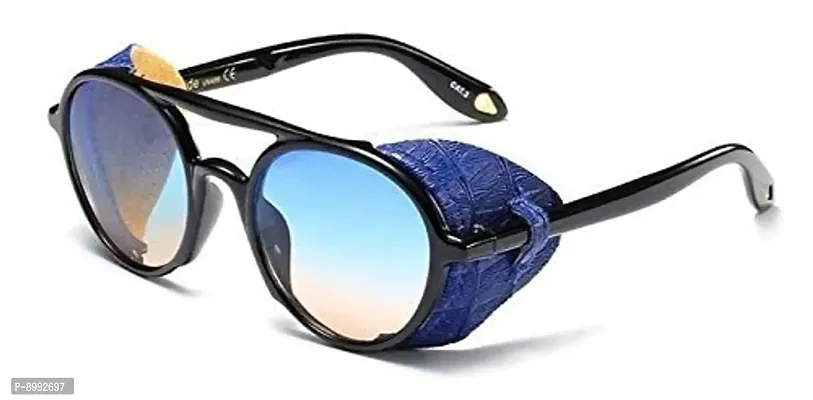 ARZONAI Unisex Ranbir Singh Advance 2020 Gradient Round Sunglasses (Green Mirror), Medium-thumb0