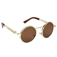 Fabulous Brown Metal UV Protected Sunglasses For Men-thumb2