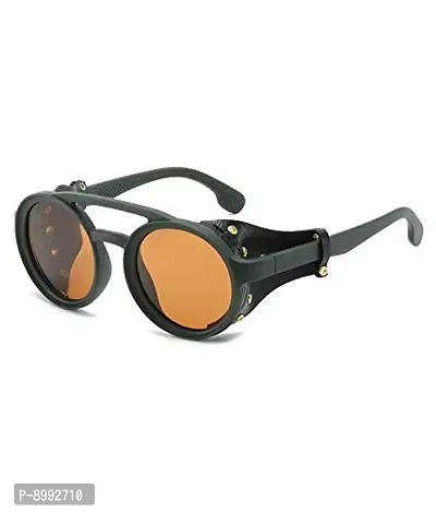 ARZONAI Ranbir Singh 2020 Gradient Round Unisex Sunglasses (Brown| Medium)-thumb0