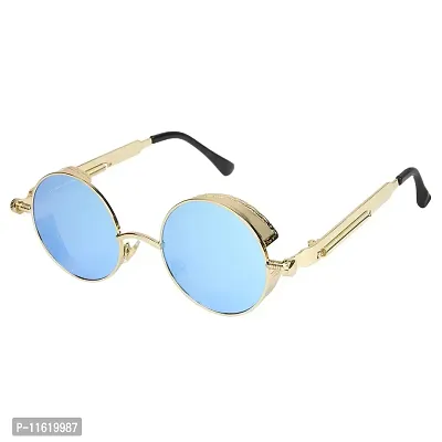 Fabulous Blue Metal UV Protected Sunglasses For Men