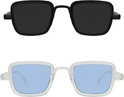 Modern Multicoloured Plastic Sunglasses Pack Of 2-thumb1