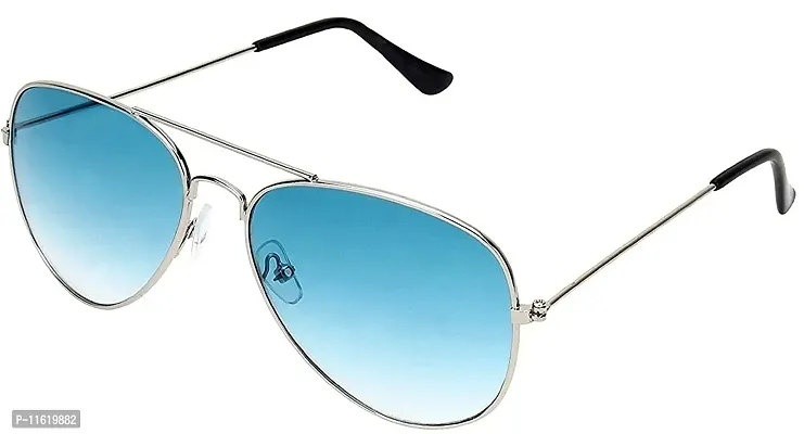 Fabulous Blue Metal UV Protected Sunglasses For Men-thumb0
