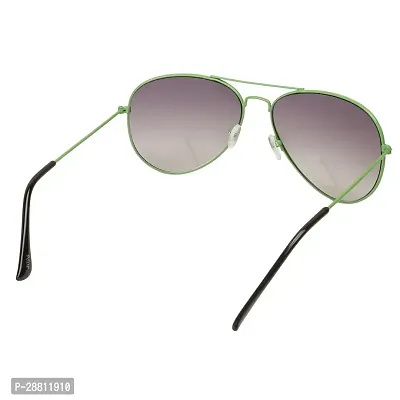 Stylish Classic Aviator Shape Green-Black Uv Protection Sunglasses For Women-thumb4