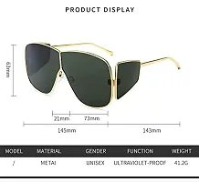 Fabulous Green Metal UV Protected Sunglasses For Men-thumb3