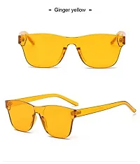 Fabulous Orange Plastic UV Protected Sunglasses For Men-thumb1