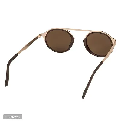 Arzonai Fisher Round Shape Brown-Brown UV Protection Sunglasses For Men  Women [MA-009-S4 ]-thumb5