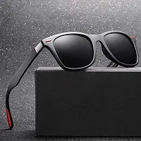 Fabulous Black Plastic UV Protected Sunglasses For Men-thumb2