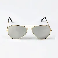 Trendy Silver Aviator Sunglass For Women-thumb2