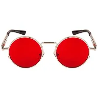 Modern Red Metal Sunglasses-thumb1