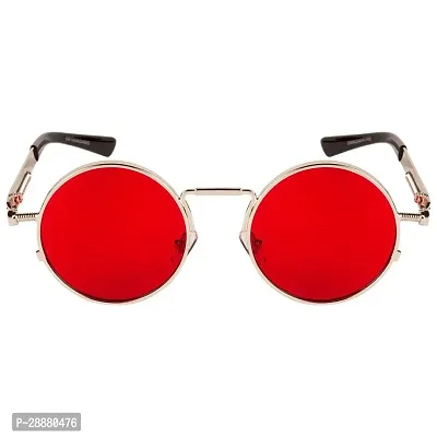 Modern Red Metal Sunglasses-thumb2