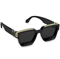 Fabulous Black Plastic UV Protected Sunglasses For Men-thumb1