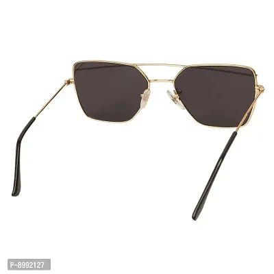 Arzonai Bennett Retro Square Shape Golden-Orange Mirrored UV Protection Sunglasses For Men  Women [MA-036-S3 ]-thumb5