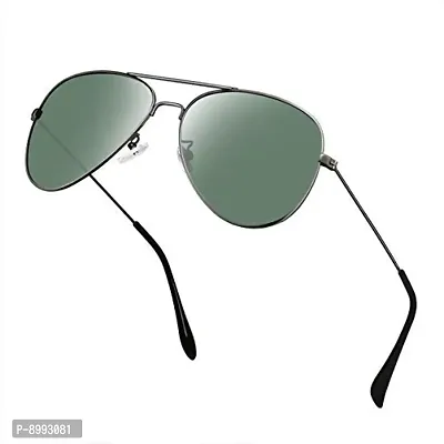 Buy Silver Kartz Unisex Aviator Sunglasses Green Frame Green Lens ( Free  Size )-Pack of 1 at Amazon.in