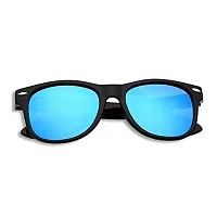 Modern Blue Plastic Sunglasses-thumb4